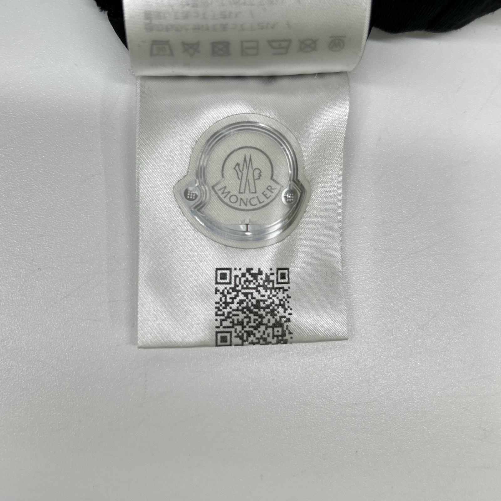 MONCLER モンクレール 23年製 LS TーSHIRT J20918D00005 ブラック バックロゴ 長袖Tシャツ トップス
