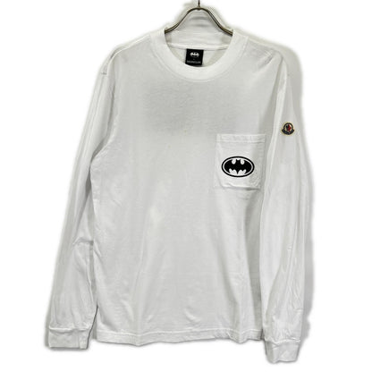 MONCLER モンクレール 24年製 LS J20918D00012 ホワイト バッドマン コットン 長袖Tシャツ トップス