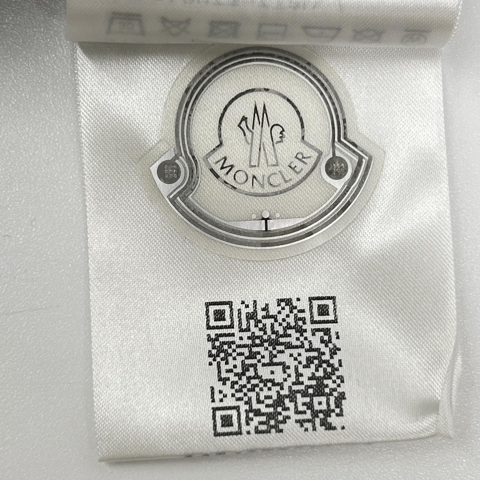 MONCLER モンクレール 24年製 LS J20918D00012 ホワイト バッドマン コットン 長袖Tシャツ トップス