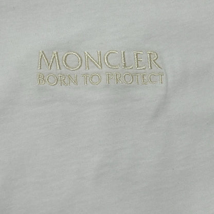 MONCLER モンクレール 23年製 I20918C00055 ホワイト フロントロゴ Tシャツ トップス
