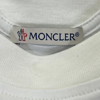 MONCLER モンクレール 23年製 I20918C00055 ホワイト フロントロゴ Tシャツ トップス