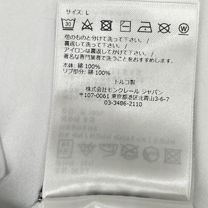 MONCLER モンクレール 23年製 I20918C00055 ホワイト フロントロゴ Tシャツ トップス