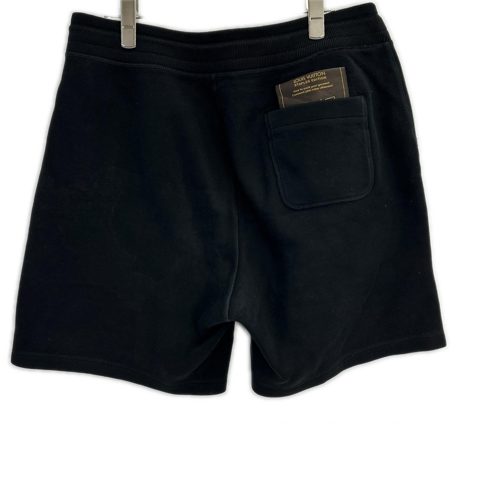 LOUIS VUITTON ルイヴィトン RM221Q JUJU HJY44W ブラック コットン ハーフパンツ ボトムス