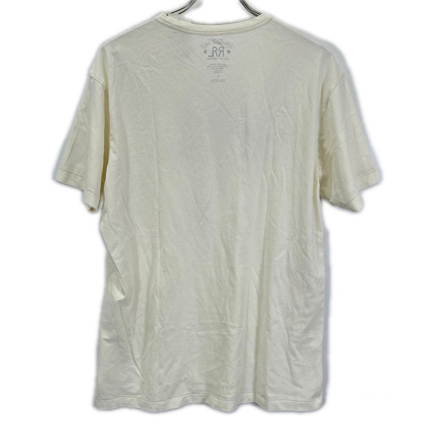 RRL ダブルアールエル 782911450002 ホワイト クルーネック 半袖Tシャツ トップス