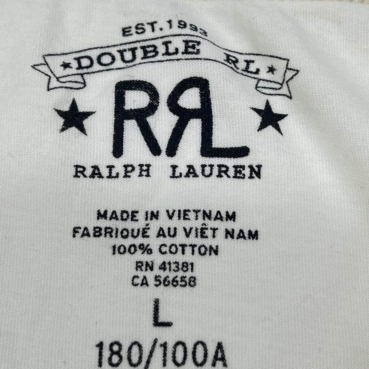 RRL ダブルアールエル 782911450002 ホワイト クルーネック 半袖Tシャツ トップス