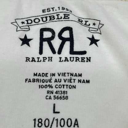 RRL ダブルアールエル 782911450002 ホワイト クルーネック 半袖Tシャツ トップス