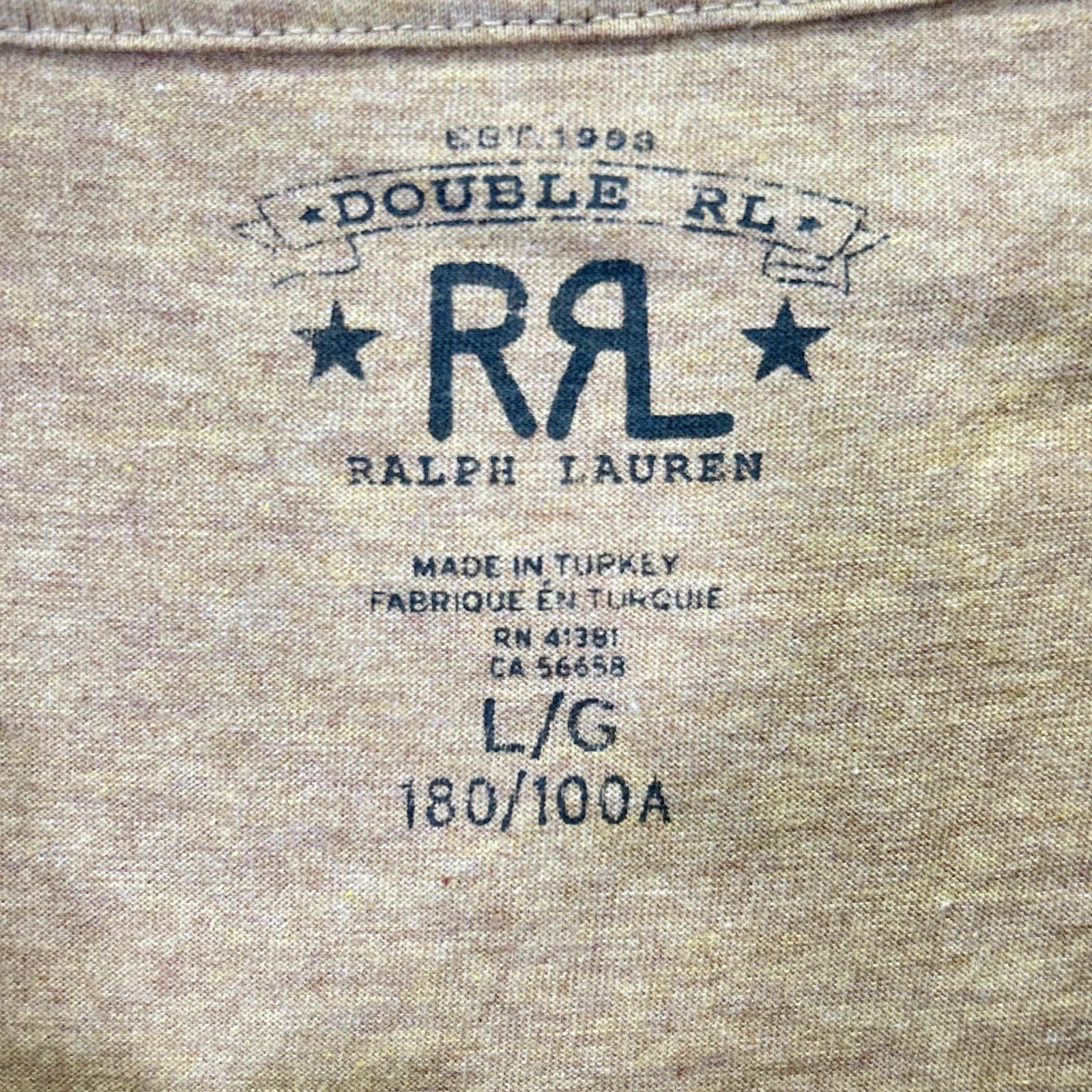 RRL ダブルアールエル 782275225013 ブラウン 半袖Tシャツ トップス