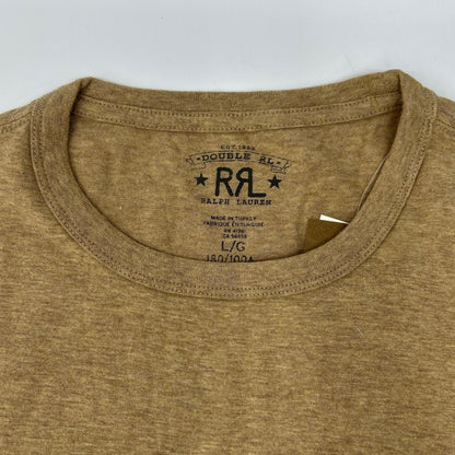 RRL ダブルアールエル 782275225013 ブラウン 半袖Tシャツ トップス