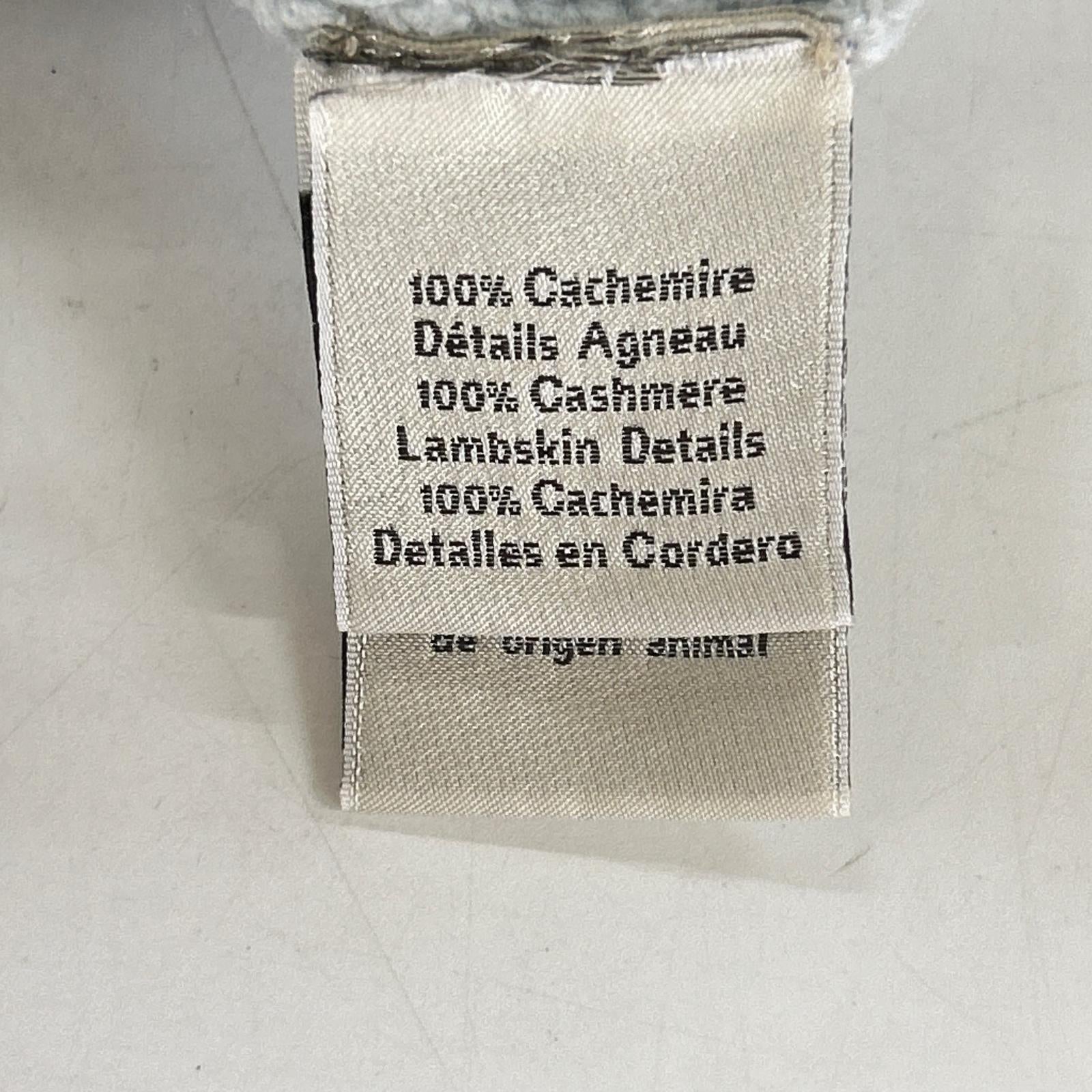 HERMES エルメス カシミヤ100％ ハーフボタン リブ編み ニットセーター トップス