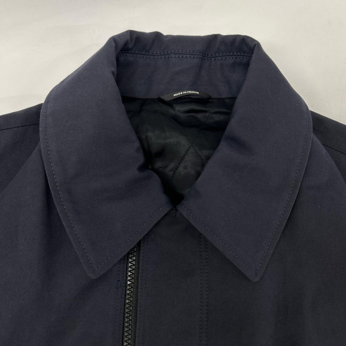 HERMES Hermès [Official domestic] lamb leather panelled half coat
