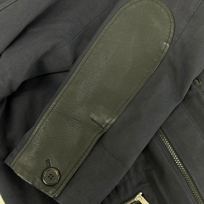 HERMES エルメス 【国内正規】ラムレザー切替 ハーフ コート