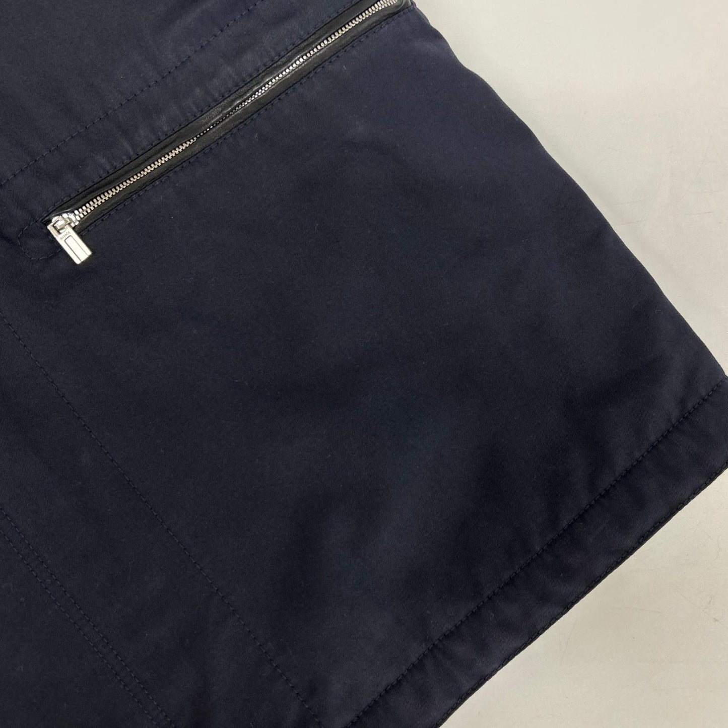 HERMES エルメス 【国内正規】ラムレザー切替 ハーフ コート