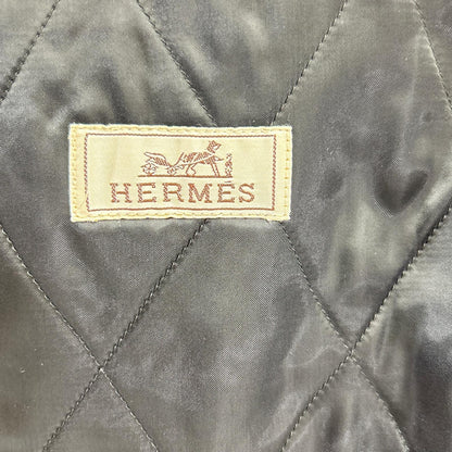 HERMES エルメス 【国内正規】ラムレザー切替 ハーフ コート