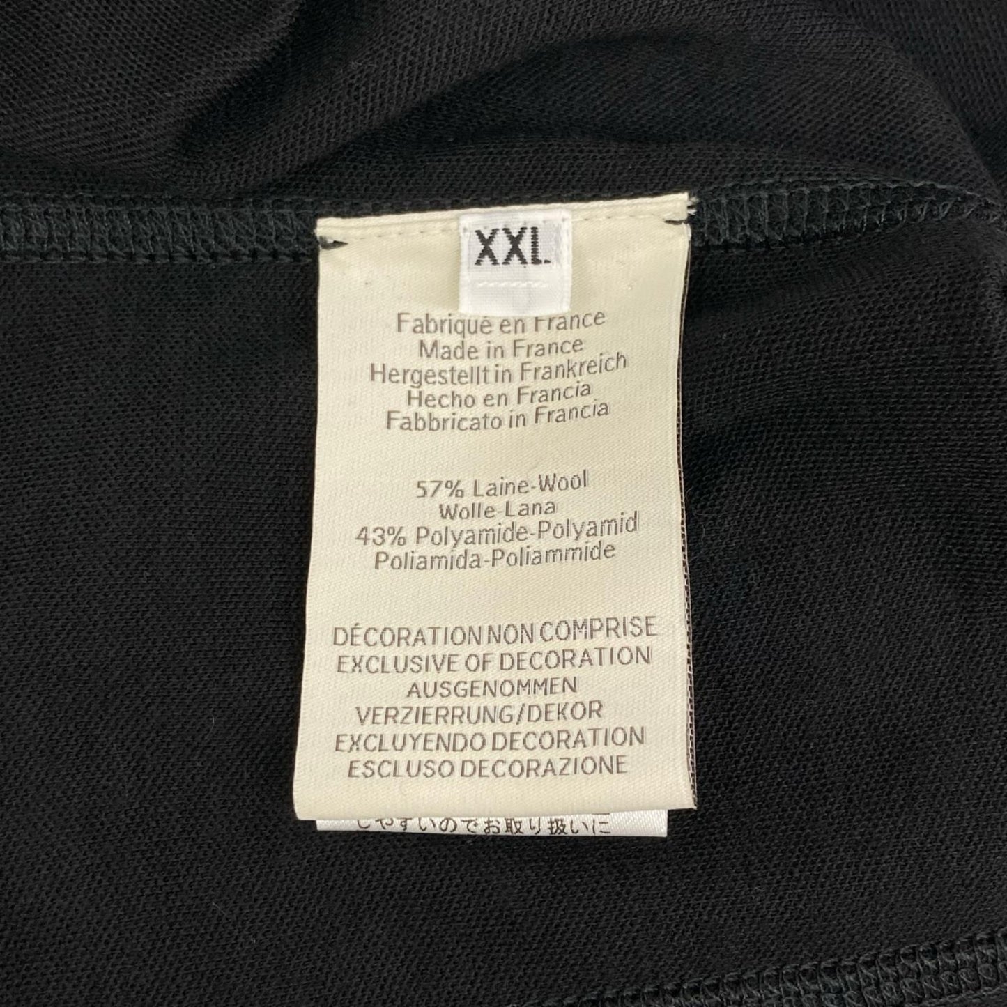 HERMES エルメス H800739E ブラック トレーニング Tシャツ トップス