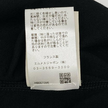 HERMES エルメス H800739E ブラック トレーニング Tシャツ トップス