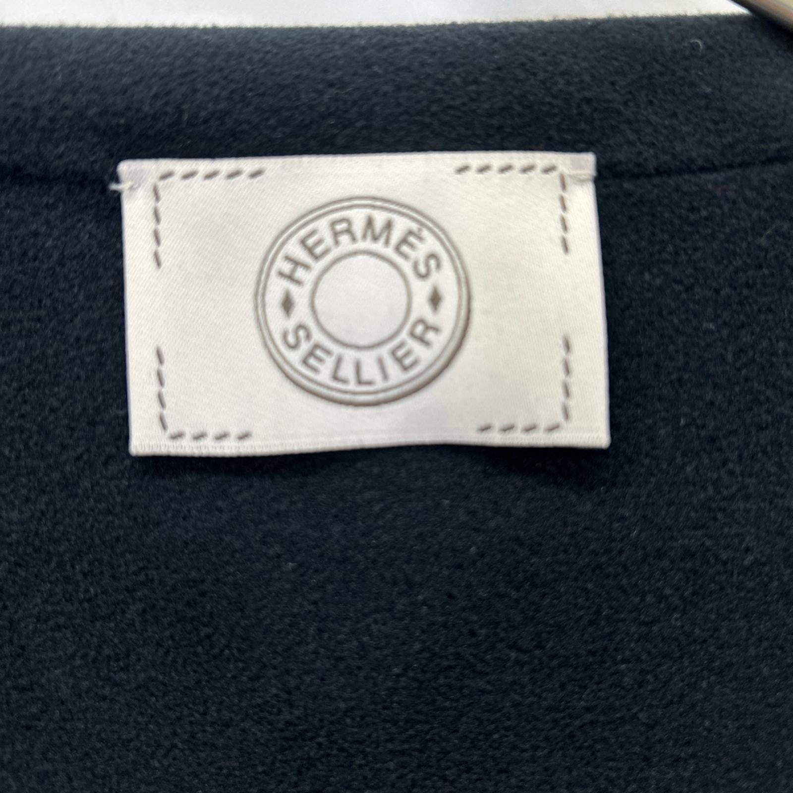 HERMES エルメス ネイビー セリエ ナイロン フリースジャケット ジャケット