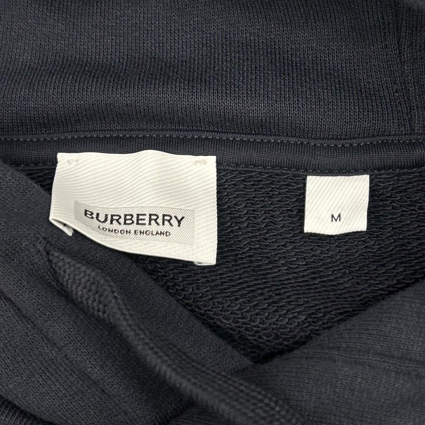 BURBERRY バーバリー 8084736 ネイビー ホースフェリープリント コットンフーディー トップス