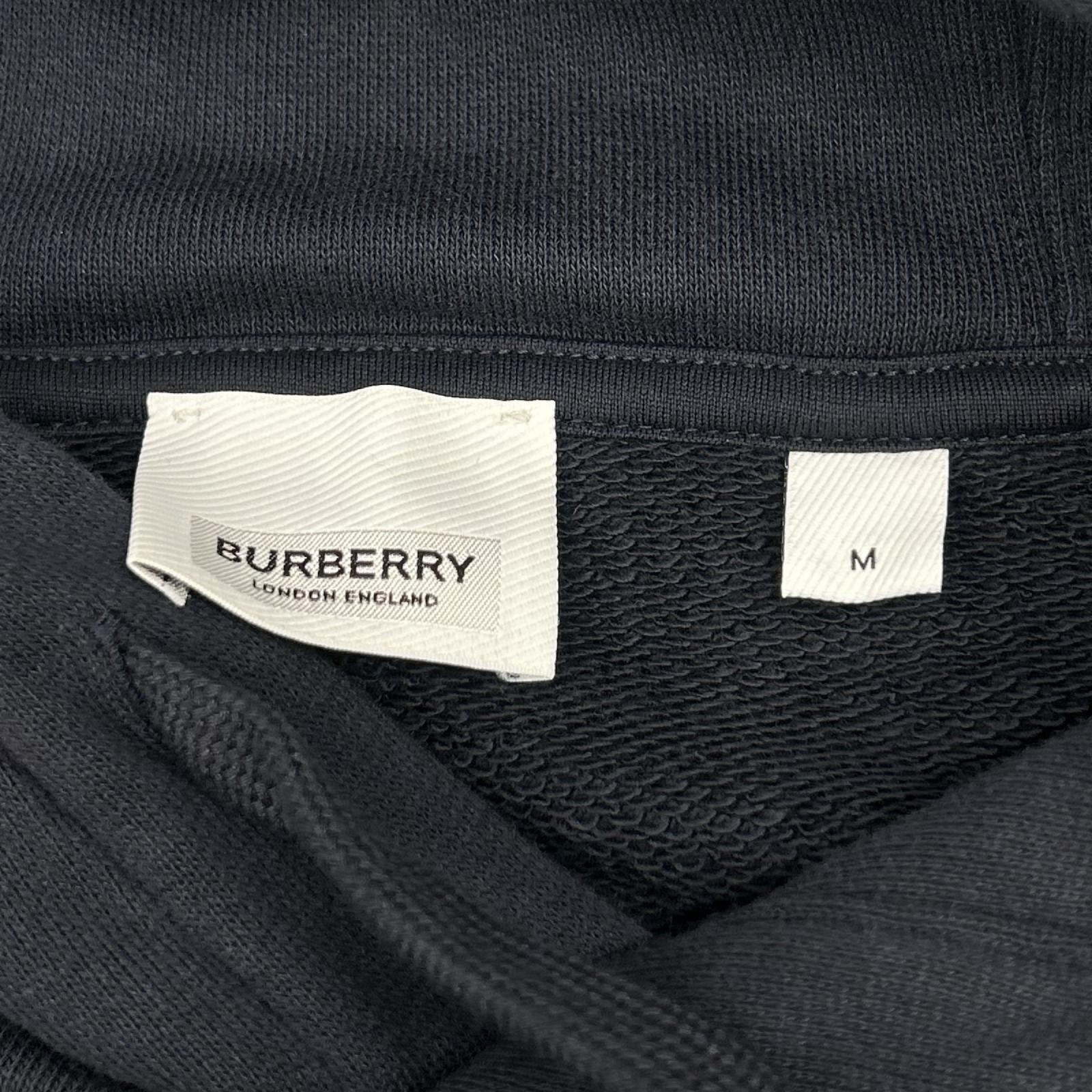 BURBERRY バーバリー 8084736 ネイビー ホースフェリープリント コットンフーディー トップス