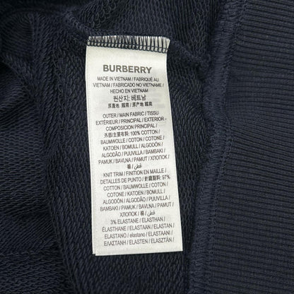 BURBERRY バーバリー 8084736 ネイビー ホースフェリープリント コットンフーディー トップス
