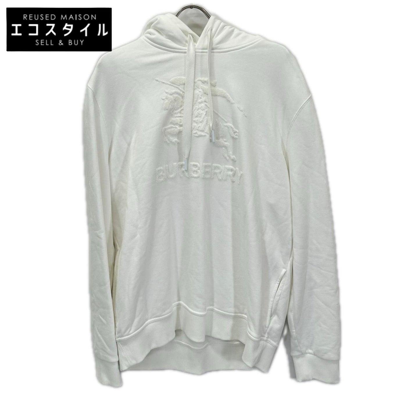 BURBERRY バーバリー 8072753 ホワイト RAYNERBRIDGE EKDロゴフーディ トップス