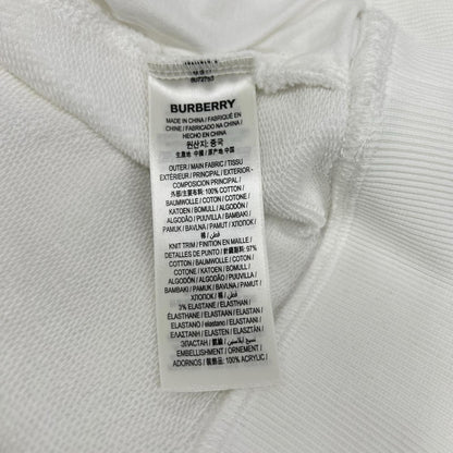 BURBERRY バーバリー 8072753 ホワイト RAYNERBRIDGE EKDロゴフーディ トップス