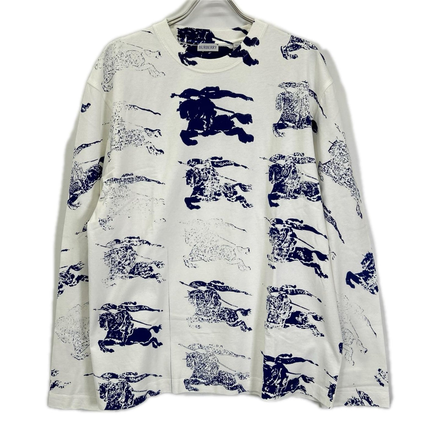 BURBERRY バーバリー SP24 8081356 GRAPHICS-FOR-2/ロゴ スクリーンプリント 長袖Tシャツ トップス