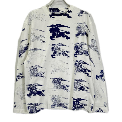 BURBERRY バーバリー SP24 8081356 GRAPHICS-FOR-2/ロゴ スクリーンプリント 長袖Tシャツ トップス