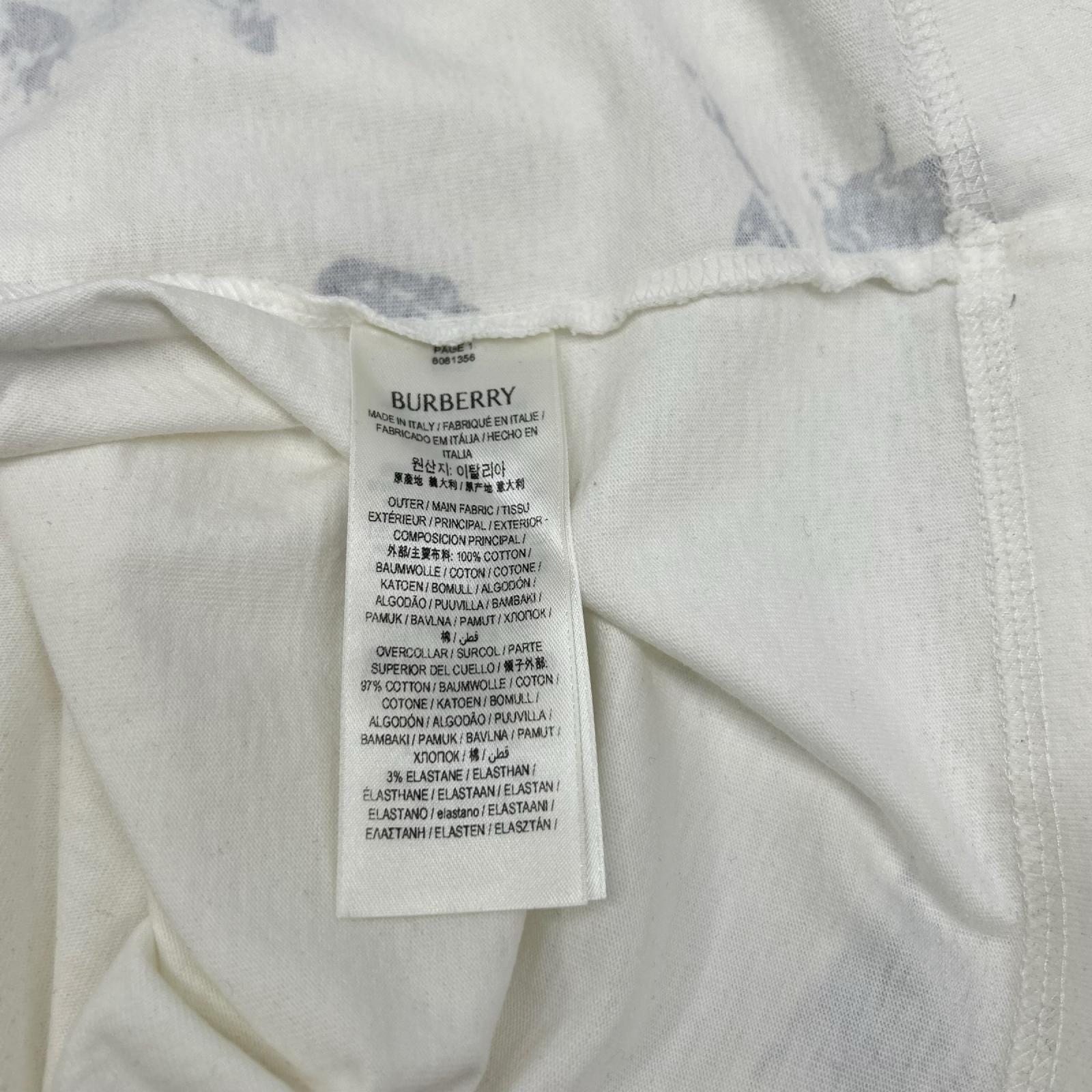 BURBERRY バーバリー SP24 8081356 GRAPHICS-FOR-2/ロゴ スクリーンプリント 長袖Tシャツ トップス
