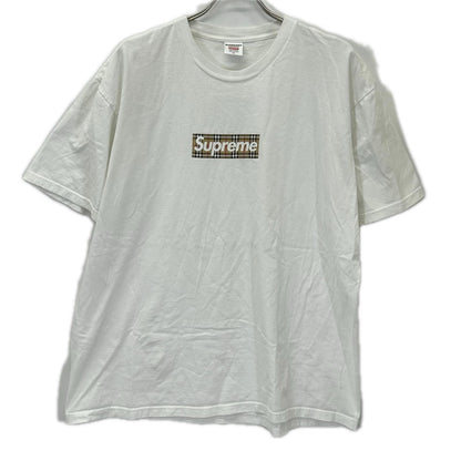 BURBERRY バーバリー ×シュプリーム ホワイト Box Logo Tee ボックス ロゴT-シャツ トップス