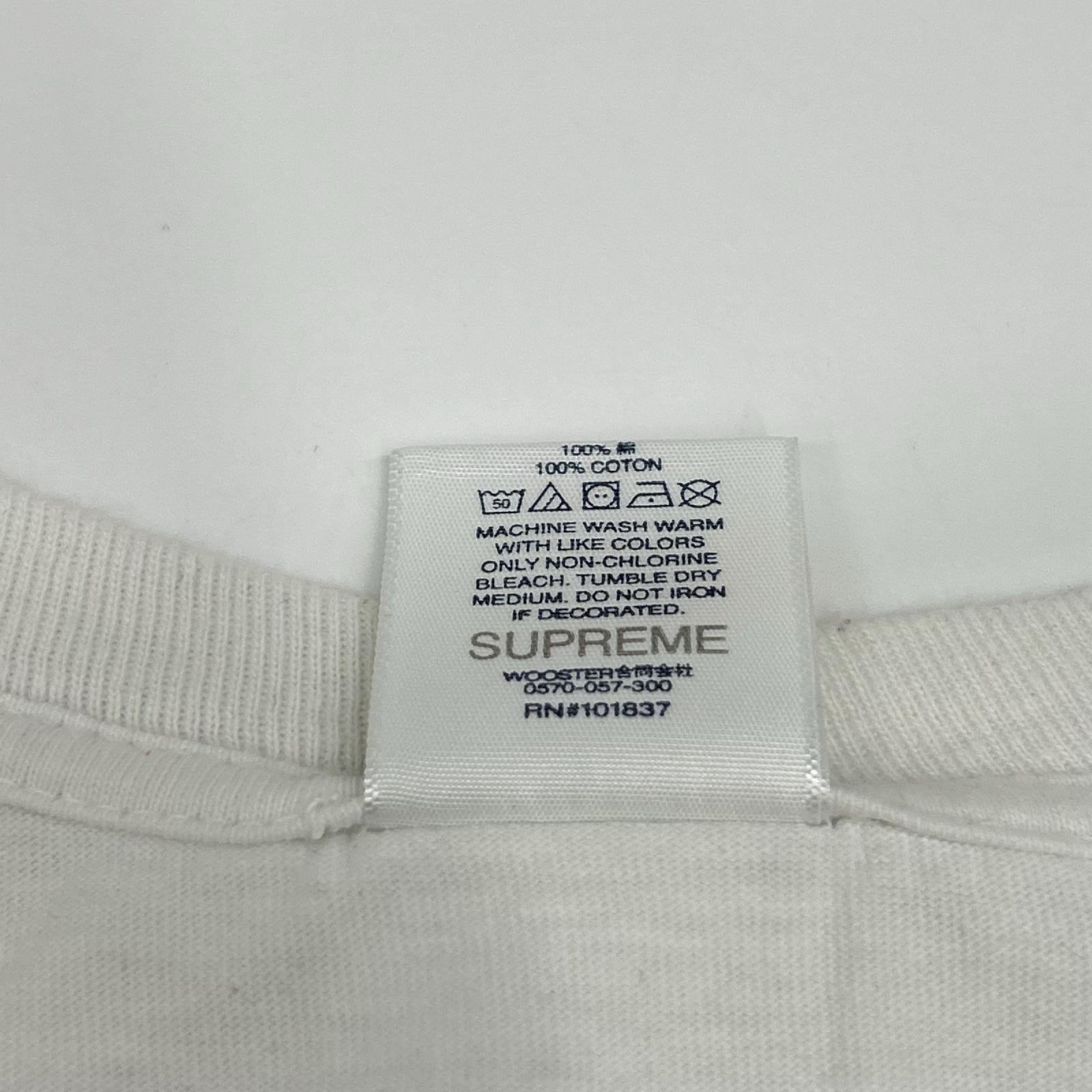 BURBERRY バーバリー ×シュプリーム ホワイト Box Logo Tee ボックス ロゴT-シャツ トップス