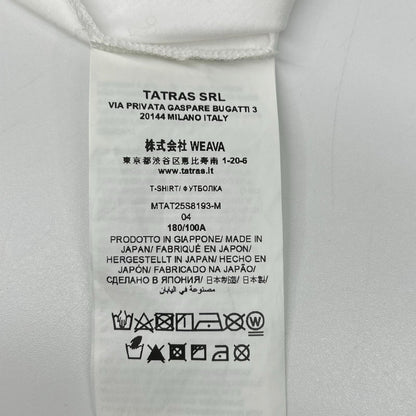 TATRAS タトラス MTAT25S8193-M ホワイト NUNKI ショートスリーブTシャツ トップス