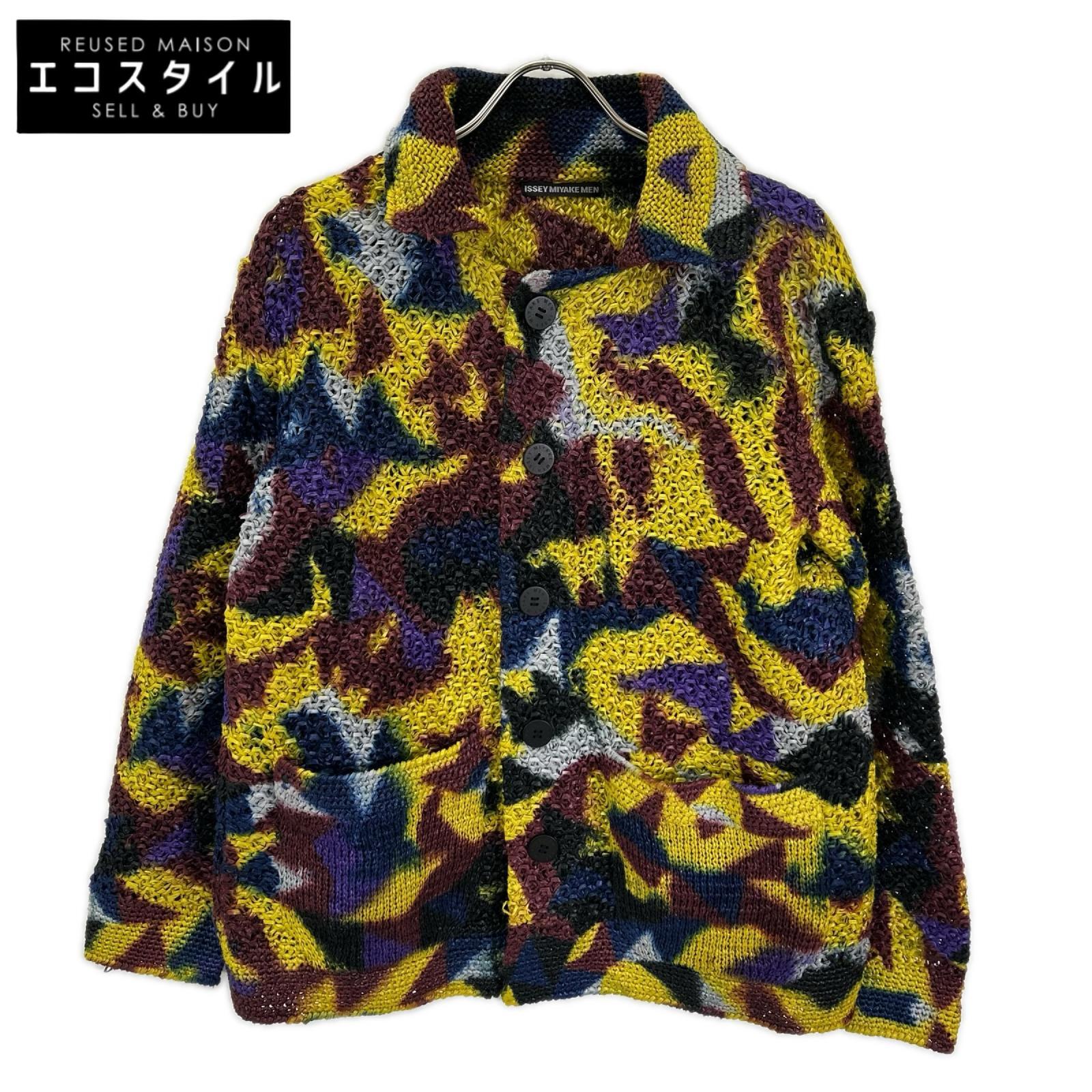 ISSEY MIYAKE MEN イッセイミヤケメン ME71KO212 17SS マルチカラー 染め加工 カーディガン トップス
