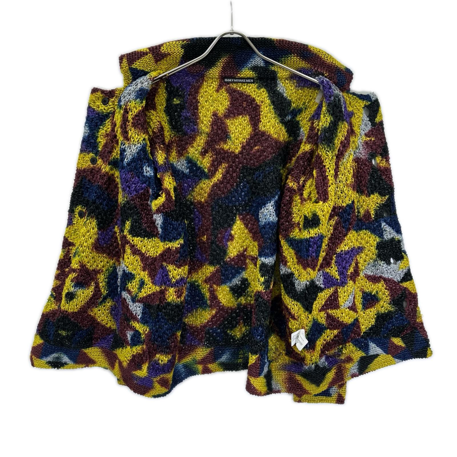 ISSEY MIYAKE MEN イッセイミヤケメン ME71KO212 17SS マルチカラー 染め加工 カーディガン トップス