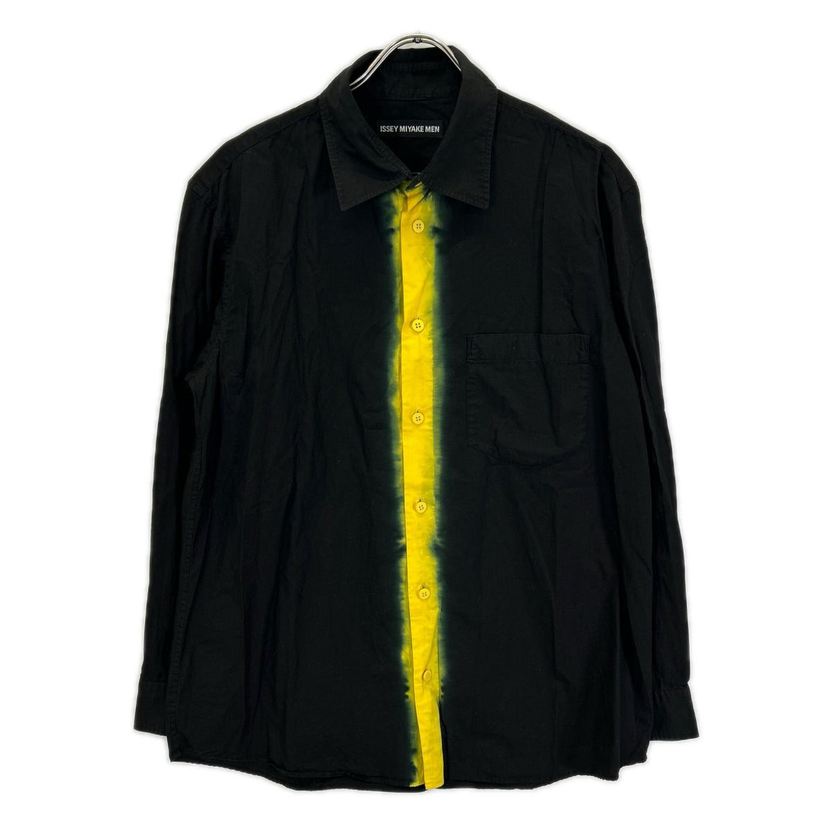 ISSEY MIYAKE MEN イッセイミヤケメン ME23FJ192 12AW ブラック×イエロー 染め シャツ トップス