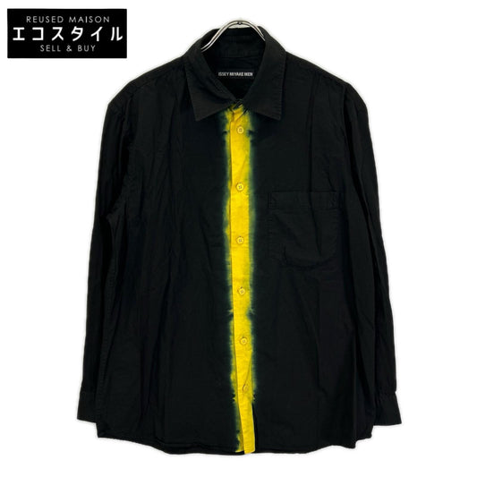 ISSEY MIYAKE MEN イッセイミヤケメン ME23FJ192 12AW ブラック×イエロー 染め シャツ トップス