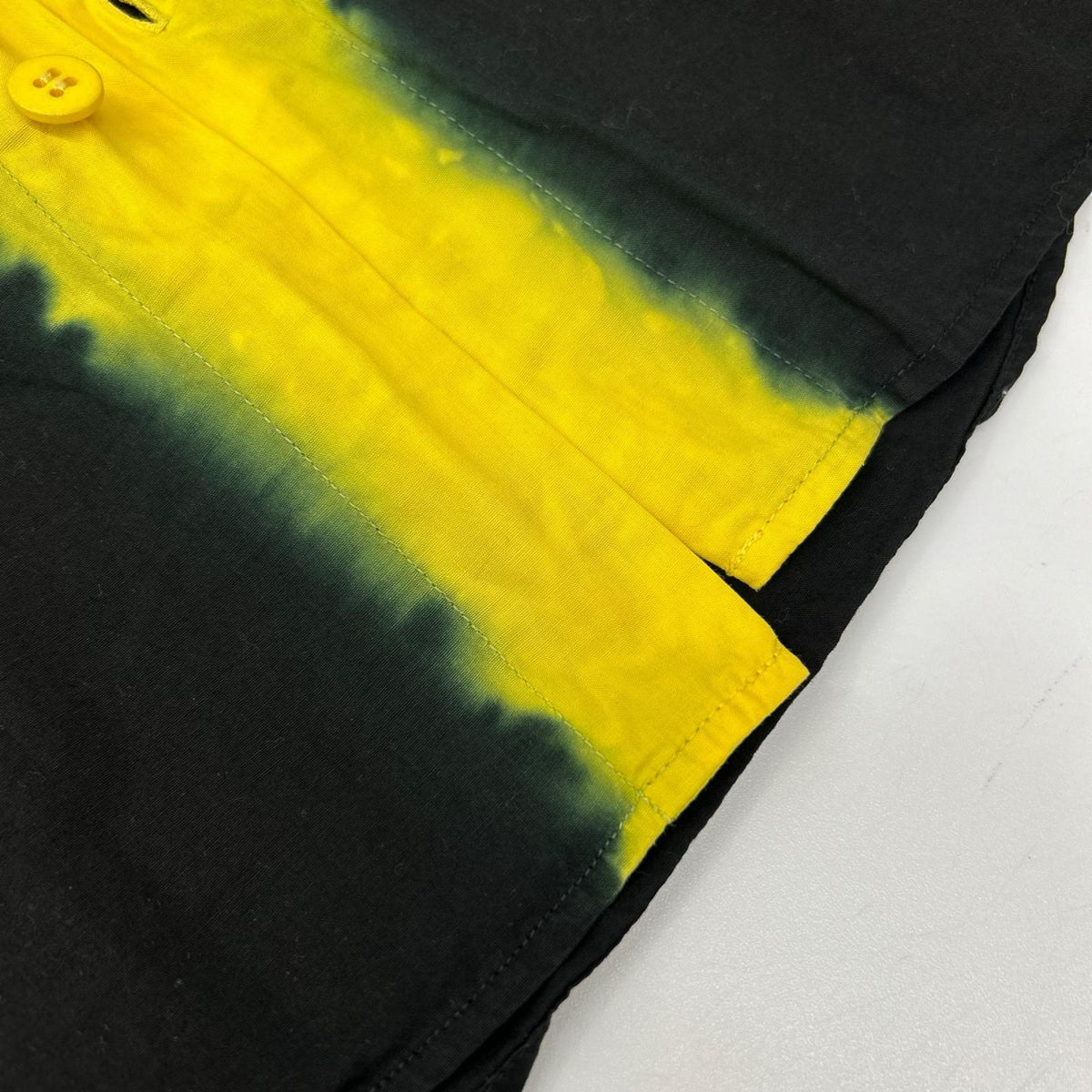 ISSEY MIYAKE MEN イッセイミヤケメン ME23FJ192 12AW ブラック×イエロー 染め シャツ トップス