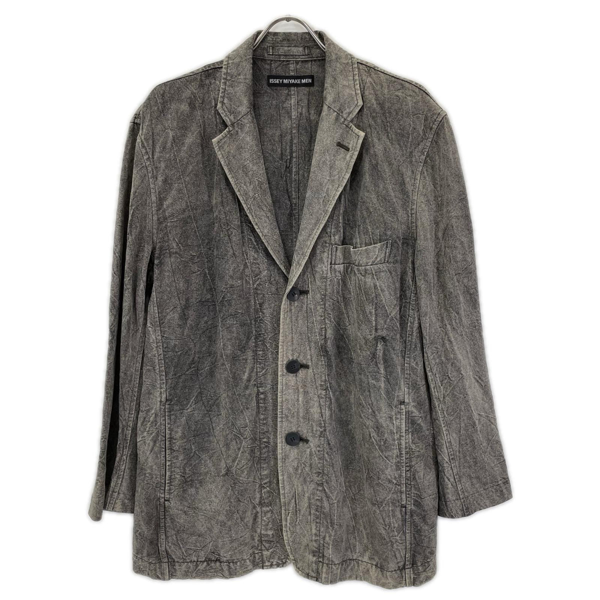 ISSEY MIYAKE MEN イッセイミヤケメン 14AW ME43FD041 リネン 製品染め テーラード ジャケット ジャケット