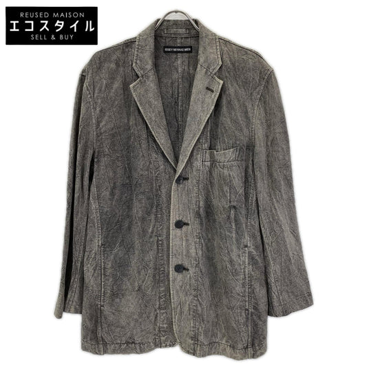 ISSEY MIYAKE MEN イッセイミヤケメン 14AW ME43FD041 リネン 製品染め テーラード ジャケット ジャケット