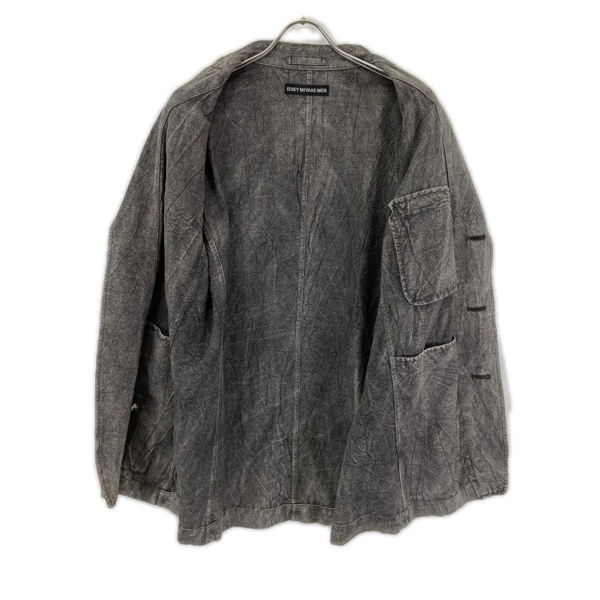 ISSEY MIYAKE MEN イッセイミヤケメン 14AW ME43FD041 リネン 製品染め テーラード ジャケット ジャケット