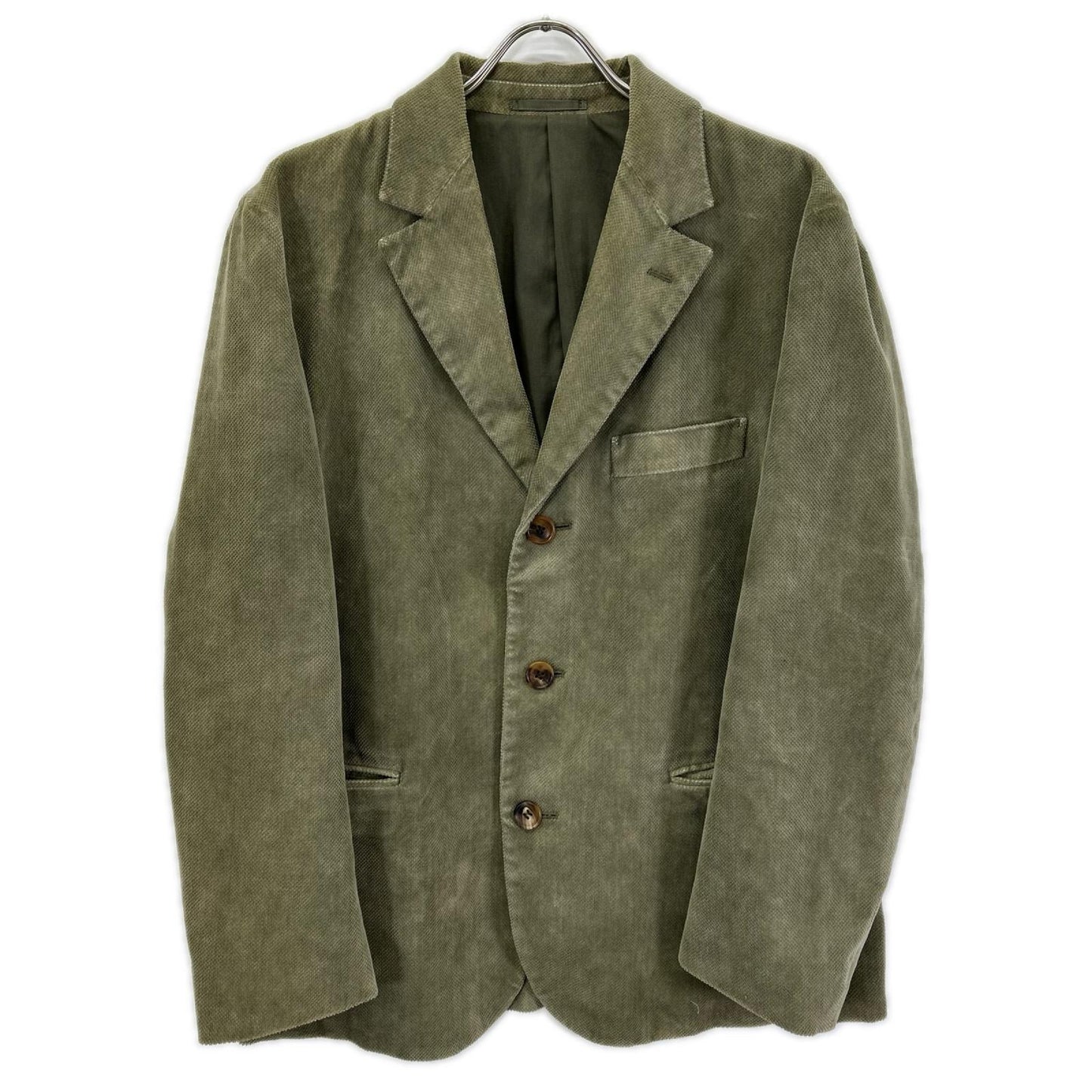 ISSEY MIYAKE MEN イッセイミヤケメン 13AW ME33FD100 カーキ コーデュロイ テーラード ジャケット ジャケット