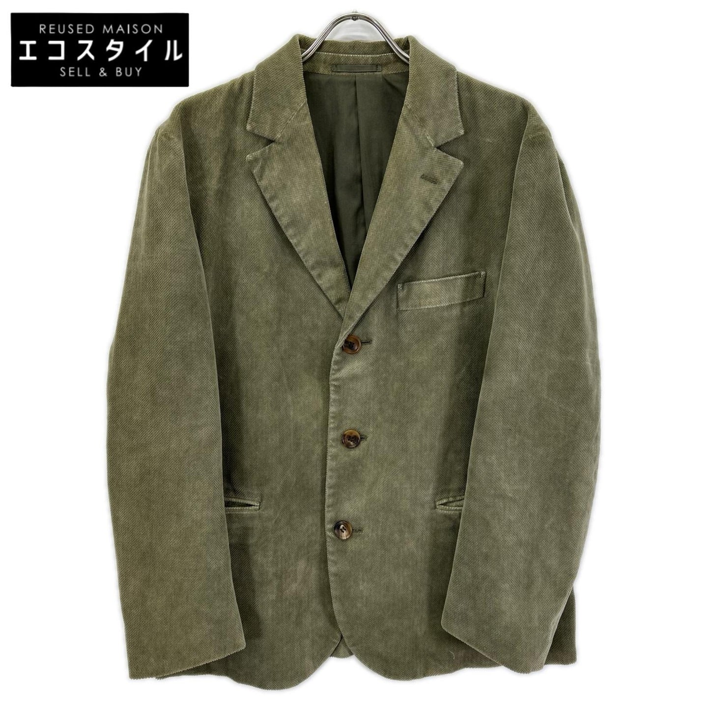 ISSEY MIYAKE MEN イッセイミヤケメン 13AW ME33FD100 カーキ コーデュロイ テーラード ジャケット ジャケット