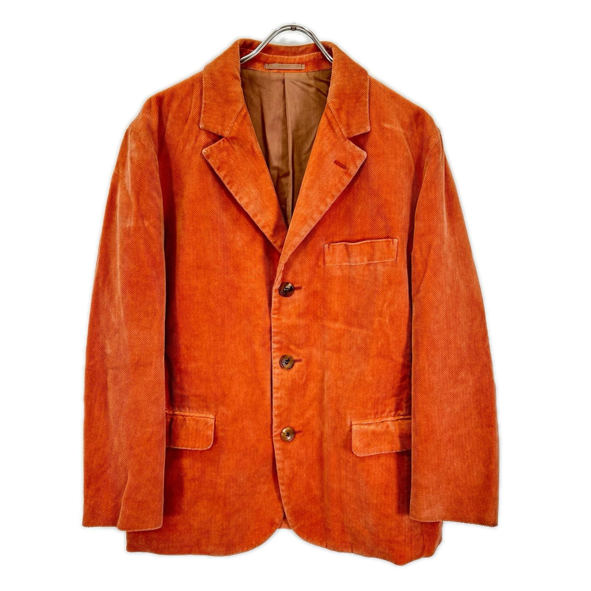 ISSEY MIYAKE MEN イッセイミヤケメン 17AW ME73KO126 オレンジ ショールカラー ニット カーディガン ジャケット