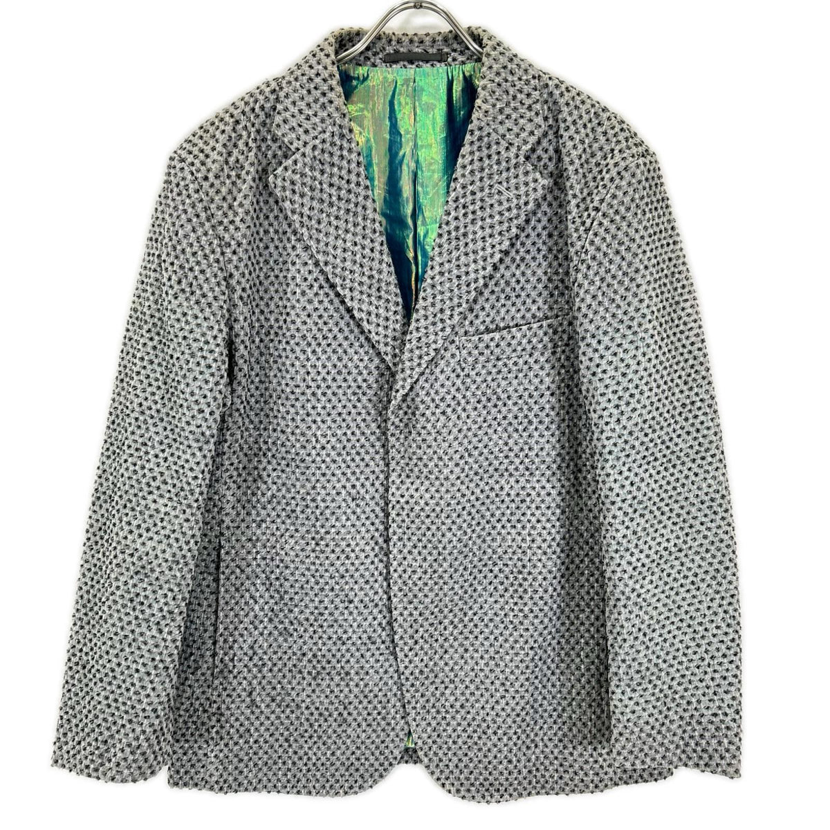ISSEY MIYAKE MEN イッセイミヤケメン 14AW ME43FD034 グレー ウール テーラードジャケット ジャケット