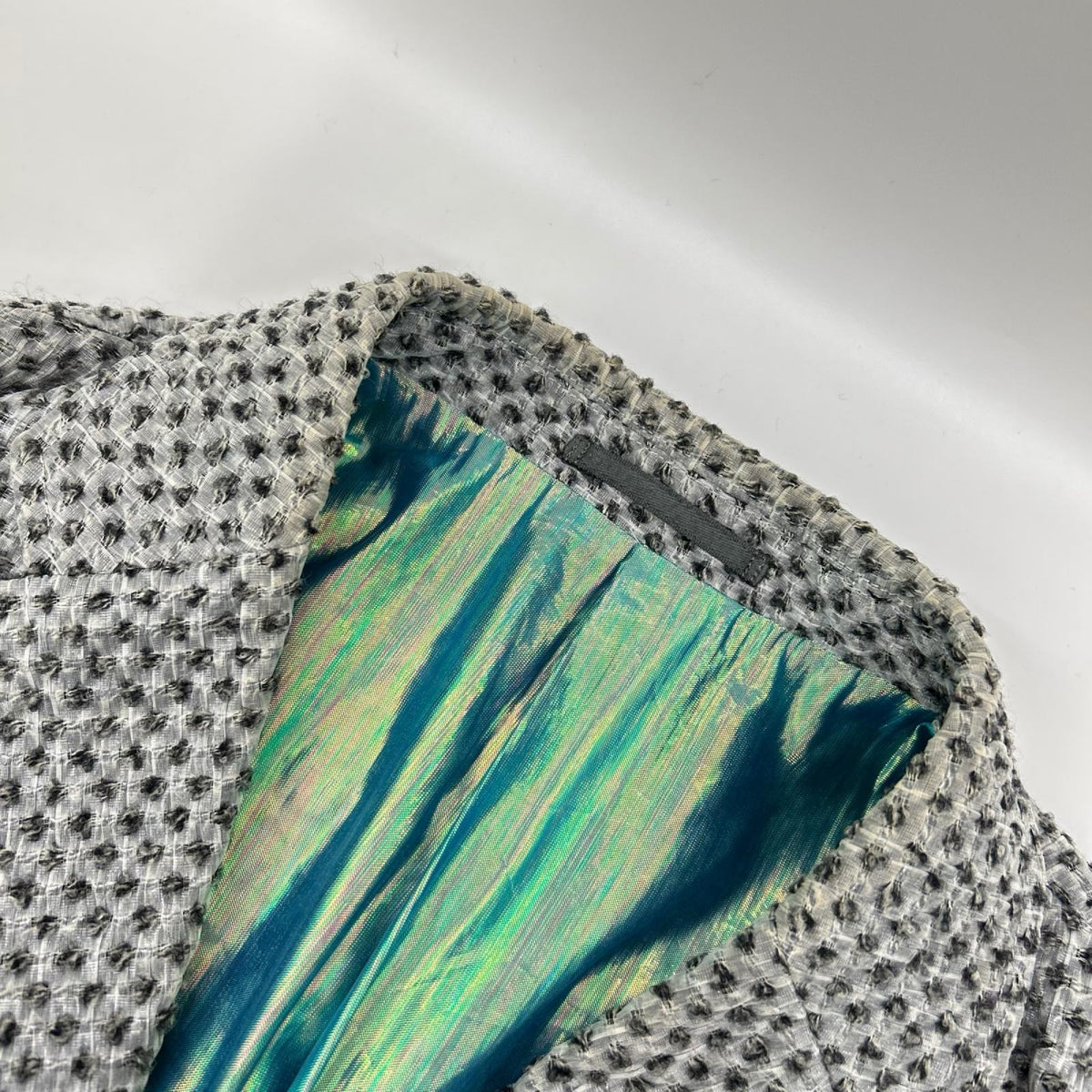 ISSEY MIYAKE MEN イッセイミヤケメン 14AW ME43FD034 グレー ウール テーラードジャケット ジャケット