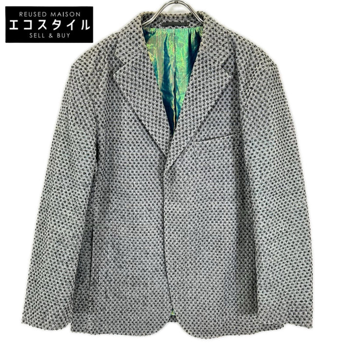 ISSEY MIYAKE MEN イッセイミヤケメン 14AW ME43FD034 グレー ウール テーラードジャケット ジャケット