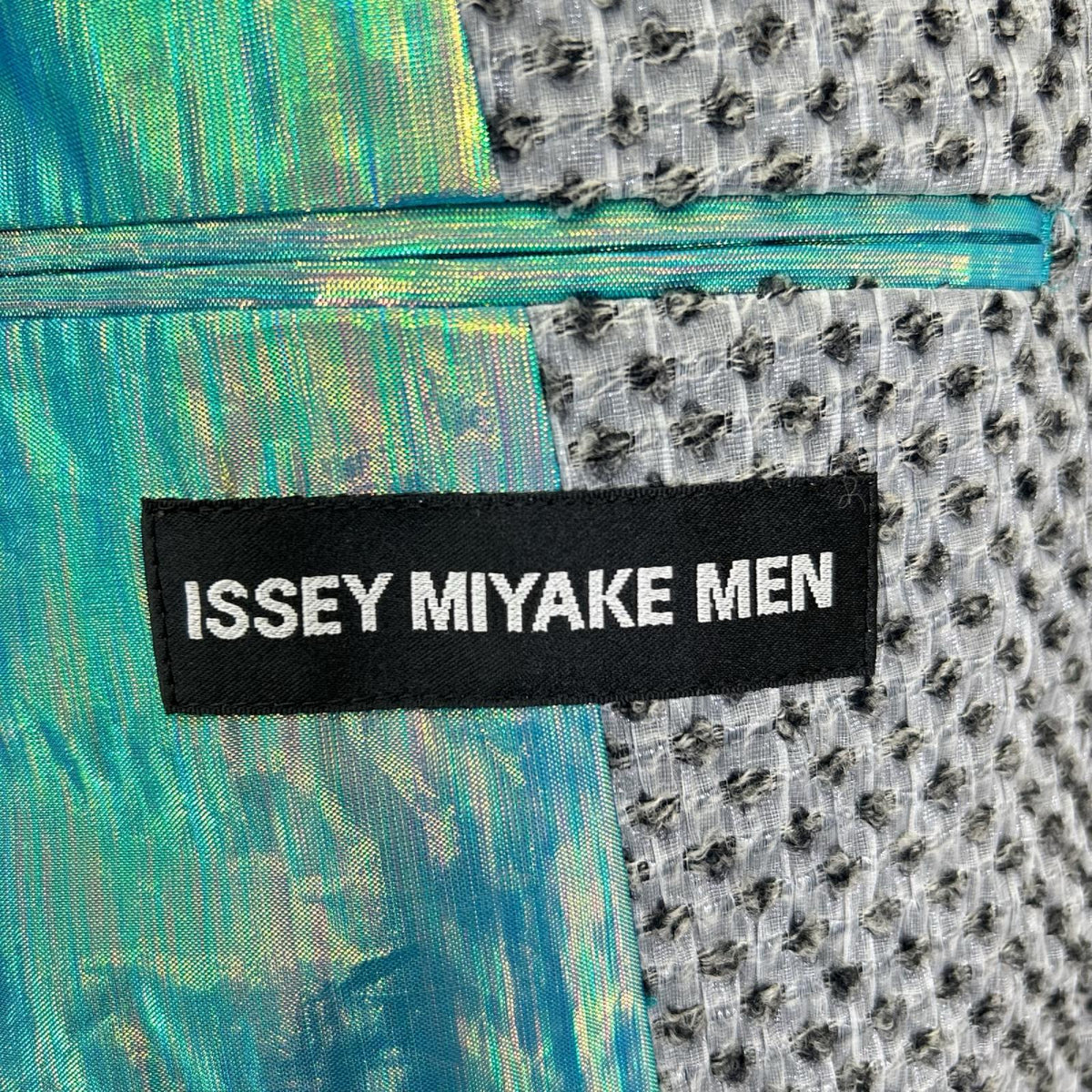 ISSEY MIYAKE MEN イッセイミヤケメン 14AW ME43FD034 グレー ウール テーラードジャケット ジャケット