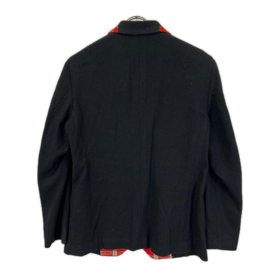 ISSEY MIYAKE MEN イッセイミヤケメン 12AW ME23FD105 ウール チェック柄 切替 テーラードジャケット ジャケット