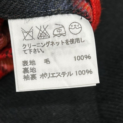 ISSEY MIYAKE MEN イッセイミヤケメン 12AW ME23FD105 ウール チェック柄 切替 テーラードジャケット ジャケット