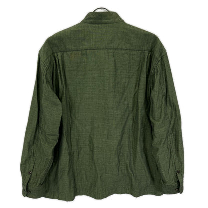 ISSEY MIYAKE MEN イッセイミヤケメン 16SS ME61FJ013 グリーン ノーカラー 長袖シャツ トップス