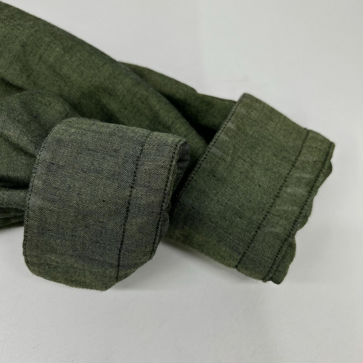 ISSEY MIYAKE MEN イッセイミヤケメン 16SS ME61FJ013 グリーン ノーカラー 長袖シャツ トップス